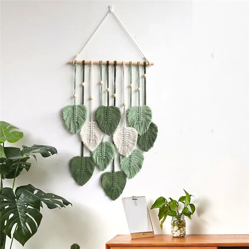 Green Leaf Macrame