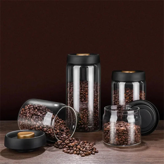 Vacuum Sealed Coffee Bean Jar - Airtight